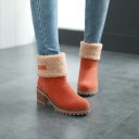 Bottes d'hiver à talons pour femmes J834 5