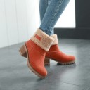 Bottes d'hiver à talons pour femmes J834 6
