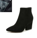 Bottes d'hiver à tige courte pour femmes avec fourrure J1109 2