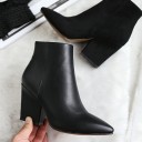 Bottes d'hiver à tige courte pour femmes avec fourrure J1109 5