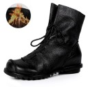 Bottes d'hiver en cuir pour femmes 4