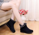 Bottes d'hiver pour femmes avec fermeture éclair et fourrure J1810 3