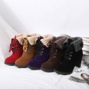 Bottes d'hiver pour femmes avec fourrure à talon J837 11