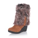 Bottes d'hiver pour femmes avec fourrure A1 1