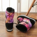 Bottes d'hiver pour femmes avec imprimé de feuilles 8