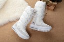 Bottes d'hiver pour femmes avec imprimé flocons J1191 3