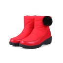 Bottes d'hiver pour femmes avec pompon J1811 3