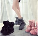 Bottes d'hiver pour femmes avec pompons J2430 5