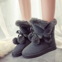 Bottes d'hiver pour femmes avec pompons J2430 6