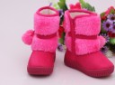 Bottes d'hiver pour filles avec pompons 5