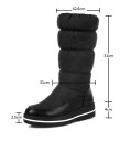 Bottes d'hiver stylées pour femmes avec flocons J1203 4