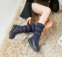 Bottes d'hiver stylées pour femmes avec flocons J1203 10