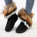 Bottes d'hiver stylées pour femmes avec fourrure J1783 3