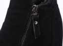 Bottes de cheville d'hiver pour femmes - Noires 8