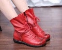Bottes de cheville pour femmes en simili cuir J2370 3