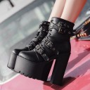 Bottes de cheville punk pour femmes 5