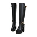Bottes élégantes avec boucles J1622 2