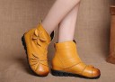 Bottes en cuir pour femmes avec des fleurs J1720 2