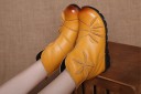 Bottes en cuir pour femmes avec des fleurs J1720 3
