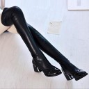 Bottes en cuir pour femmes - Noires 4