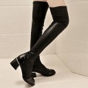 Bottes en cuir pour femmes - Noires 6
