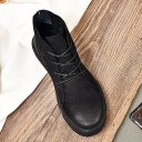 Bottes en cuir pour hommes à lacets J1544 12