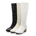 Bottes en dentelle pour femmes J1729 8