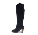 Bottes en velours à talons J2725 2