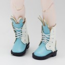 Bottes montantes à lacets pour poupée avec des oreilles de lapin décoratives Chaussures en cuir PU et tissu avec de longs lacets Accessoire 9