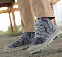 Bottes montantes pour hommes avec motif militaire 3