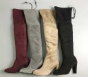 Bottes pour femmes au-dessus du genou à talons J2818 6