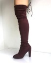 Bottes pour femmes au-dessus du genou à talons J2818 12
