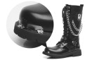 Bottes punk pour hommes avec chaîne 7