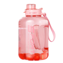 Bottiglia d'acqua ad alta capacità 1,7 l Bottiglia sportiva per idratazione Bottiglia per fitness con manico e tappo ermetico Bottiglia in plastica resistente per viaggi 5