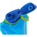 Bottiglia d'acqua pieghevole e flessibile con moschettone Bottiglia da viaggio in plastica Bottiglia morbida riutilizzabile da tasca Idonea per l'idratazione all'aperto 2