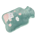 Bottiglia dell'acqua calda 11 x 16 cm Sacco riscaldante in peluche Termoforo con inserto in gomma Terapia termica rilassante contro il dolore 2