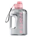 Bottiglia sportiva per acqua da palestra 2,7 l Bottiglia per idratazione ad alta capacità Bottiglia fitness con manico ergonomico Tappo 3