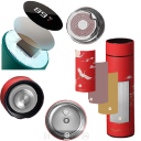 Bottiglia termica intelligente con display e filtro 23,7 × 6,5 cm acciaio inossidabile 304 beige con motivo onde e sole rosso per tè e bevande 2