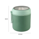 Bottiglia termica per cibo in acciaio inox 530 ml Scatola per pranzo isolata per zuppe 10,5x12 cm Coperchio sigillato Contenitore ermetico e compatto 4