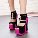 Bottines à talons compensés pour femmes 1