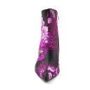 Bottines à talons pointus pour femmes avec fleurs 2