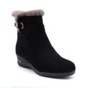 Bottines d'hiver stylées pour femmes - Noires 3