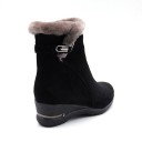 Bottines d'hiver stylées pour femmes - Noires 4
