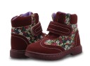 Bottines pour filles avec des fleurs 4