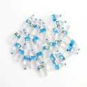 Bottled Water til Dukker 10 stk Miniature Gennemsigtige Flasker med Låg og Etikette Realistisk Plastisk Tilbehør til Dukkeleg 3