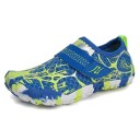 Boty do vody dětské unisex Barefoot střih Suchý zip Protiskluzová pryžová podrážka Na plavání šnorchlování i vodní sporty 3