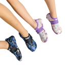 Boty do vody dětské unisex Barefoot střih Suchý zip Protiskluzová pryžová podrážka Na plavání šnorchlování i vodní sporty 6