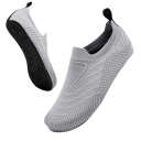 Boty do vody unisex Barefoot střih Nazouvací Prodyšný pletený svršek z tkaniny Protiskluzová podrážka z TPR Na plavání i vodní sporty 2