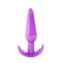 Bouchon anal en silicone avec une poignée incurvée pour une manipulation facile et un emballage discret pour le confort et la confidentialité 1