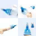 Bouchon d'aspiration bleu pour manchons en silicone taille L avec crochet pour fixation de traction, emballage discret 3